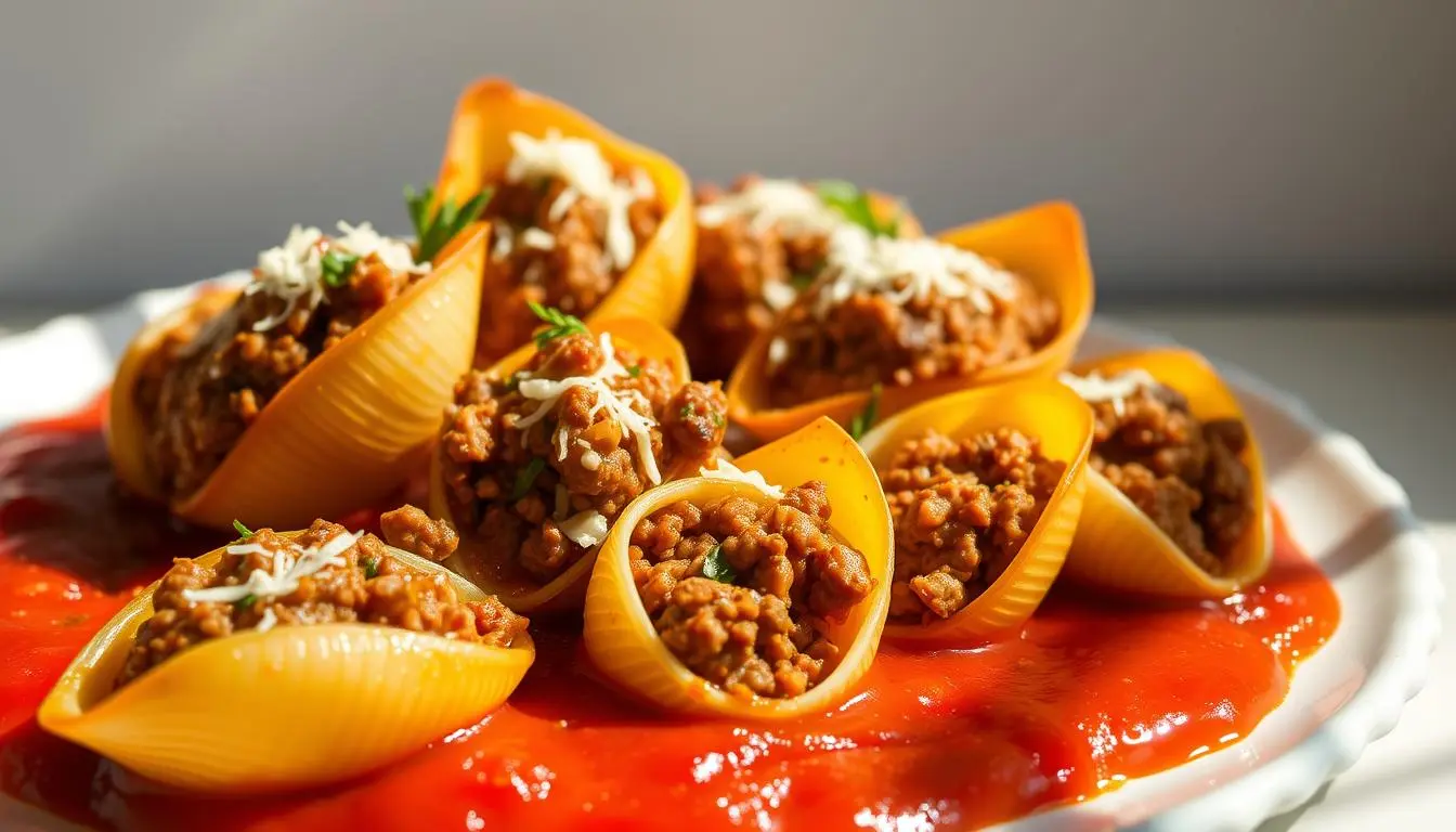 stuffed shells recipe with meat